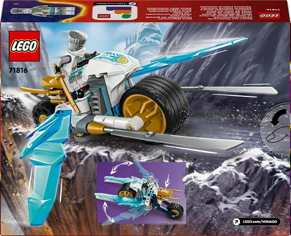 Lego Ninjago Zane’In Buz Motosikleti 71816 – 7 Yaş Ve Üzeri İçin Zane Minifigürü İçeren Yaratıcı Oyu - Resim 4
