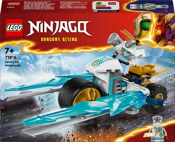 Lego Ninjago Zane’In Buz Motosikleti 71816 – 7 Yaş Ve Üzeri İçin Zane Minifigürü İçeren Yaratıcı Oyu - Resim 3