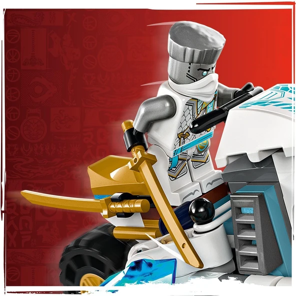 Lego Ninjago Zane’In Buz Motosikleti 71816 – 7 Yaş Ve Üzeri İçin Zane Minifigürü İçeren Yaratıcı Oyu - Resim 7