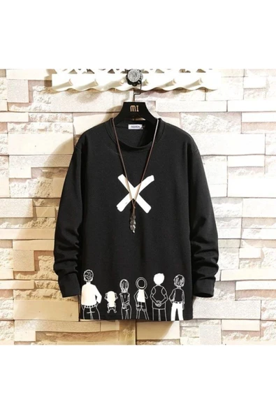 Family Baskılı Sweatshirt