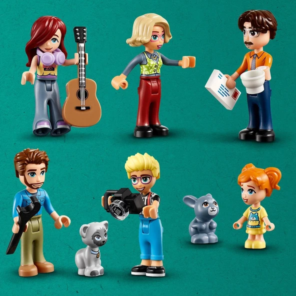 Lego Friends Olly Ve Paisley'Nin Aile Evleri 42620-7 Yaş Ve Üzeri Çocuklar Için 5 Minifigür İçeren Y - Resim 7