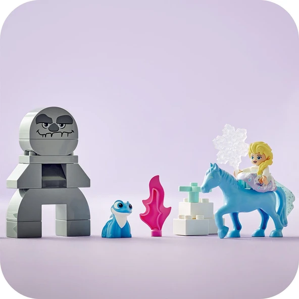 Lego® Duplo │ Disney Elsa Ve Bruni Büyülü Ormanda 10418, 2 Yaş Ve Üzeri Çocuklar Için Elsa Mini Bebe - Resim 6