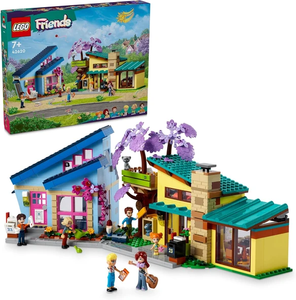 Lego Friends Olly Ve Paisley'Nin Aile Evleri 42620-7 Yaş Ve Üzeri Çocuklar Için 5 Minifigür İçeren Y ürün görseli 1