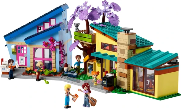 Lego Friends Olly Ve Paisley'Nin Aile Evleri 42620-7 Yaş Ve Üzeri Çocuklar Için 5 Minifigür İçeren Y - Resim 2