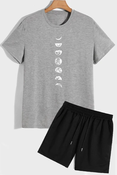 Evren Temalı Şort T-shirt Eşofman Takımı