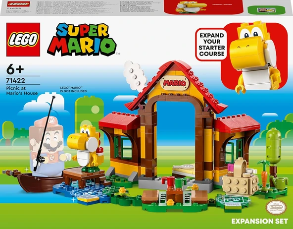 Lego Super Mario Mario’Nun Evinde Piknik Ek Macera Seti 71422 (259 Parça) - Resim 3
