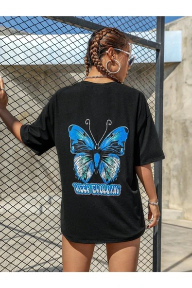 Kelebek Sırt Baskılı Tshirt - 2