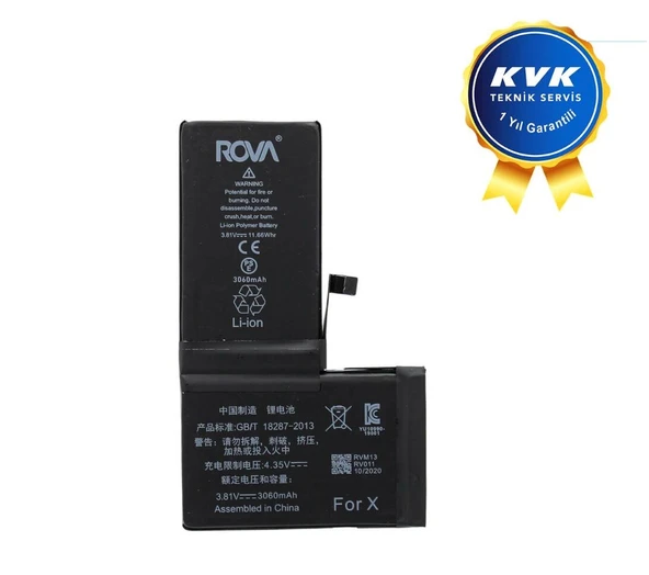 CEP TEL BATARYA İPHONE X ROVA  GARANTİLİ - 2