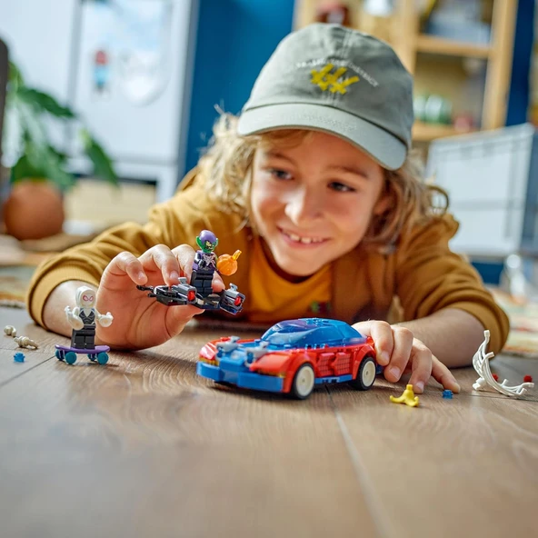 Lego Marvel Örümcek Adam Yarış Arabası Ve Venom Green Goblin 76279 – 7 Yaş Ve Üzeri Süper Kahraman S - Resim 8