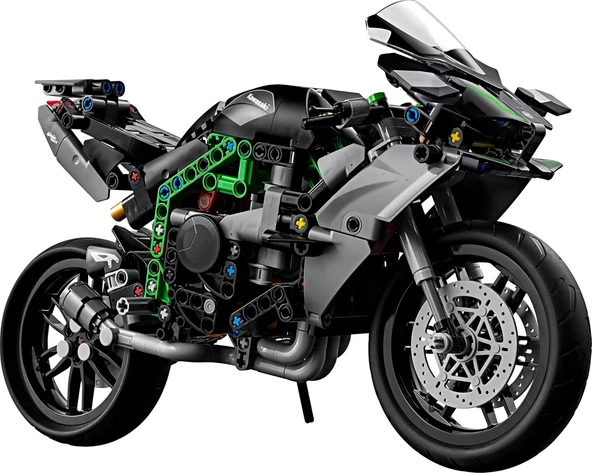 Lego Technic Kawasaki Ninja H2R Motosiklet 42170-10 Yaş Ve Üzeri Çocuklar Için Koleksiyonluk Yaratıc - Resim 2
