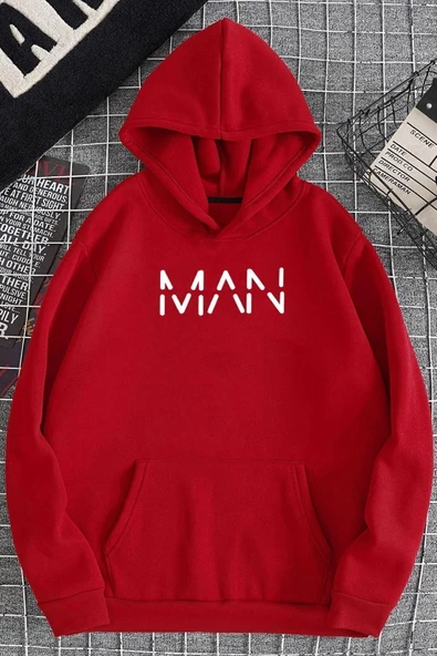 Man Baskılı Sweatshirt