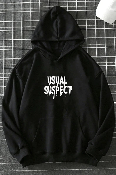 Suspect Baskılı Sweatshirt - Resim 4