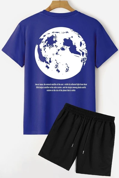 Evren Temalı Şort T-shirt Eşofman Takımı - Resim 8