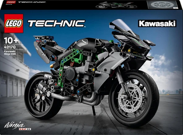 Lego Technic Kawasaki Ninja H2R Motosiklet 42170-10 Yaş Ve Üzeri Çocuklar Için Koleksiyonluk Yaratıc - Resim 3