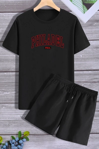 Phıdelphıa Şort T-shirt Eşofman Takımı - Resim 5
