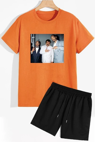 Müslüm Baskılı Şort T-shirt Eşofman Takımı - Resim 10