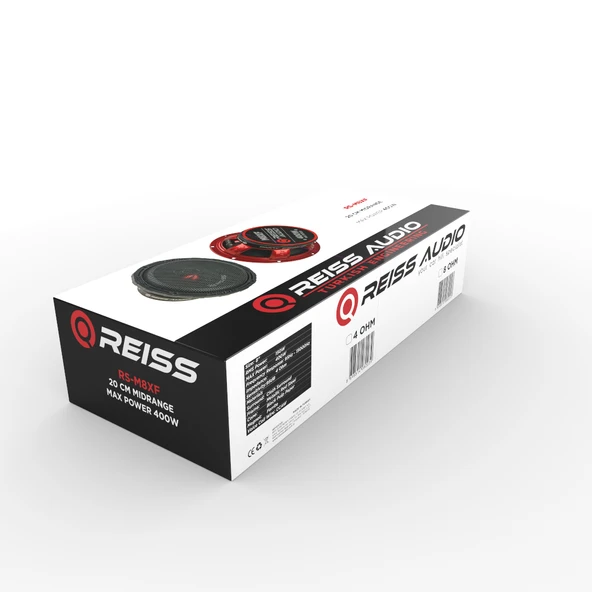 Reiss Audio RS-M8XF 400 W 20 cm Midrange Oto Hoparlör - Resim 3