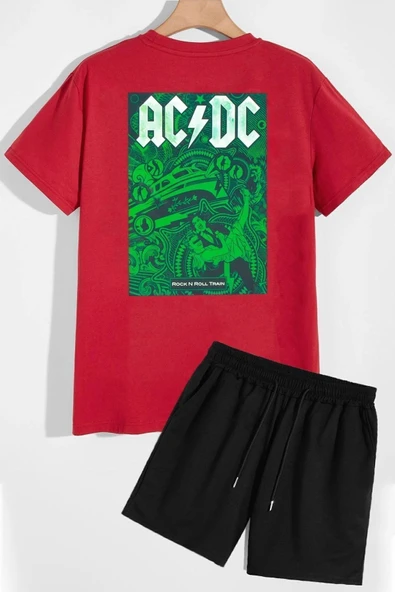Acdc Şort T-shirt Eşofman Takımı