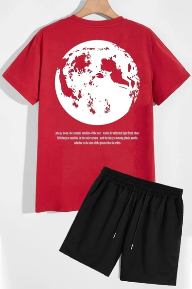 Evren Temalı Şort T-shirt Eşofman Takımı