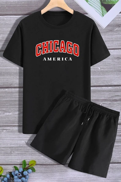 Chiago Şort T-shirt Eşofman Takımı