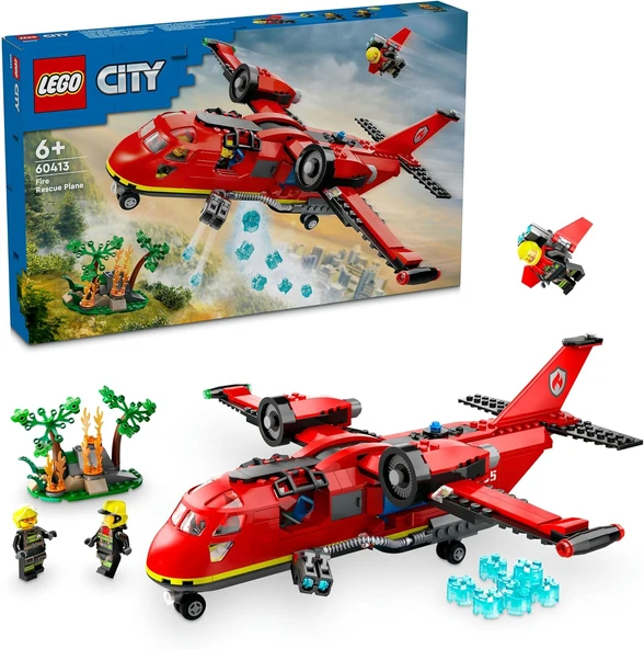 Lego City İtfaiye Kurtarma Uçağı 60413-6 Yaş Ve Üzeri Çocuklar Için İtfaiyeci Minifigürü İçeren Yara ürün görseli 1
