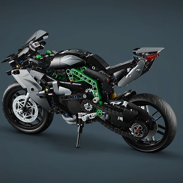Lego Technic Kawasaki Ninja H2R Motosiklet 42170-10 Yaş Ve Üzeri Çocuklar Için Koleksiyonluk Yaratıc - Resim 7