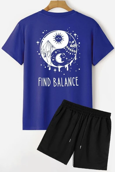 Ying Yang Şort T-shirt Eşofman Takımı