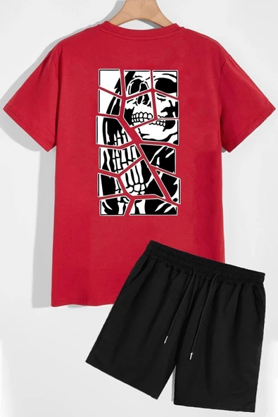 Anime Şort T-shirt Eşofman Takımı - Resim 7