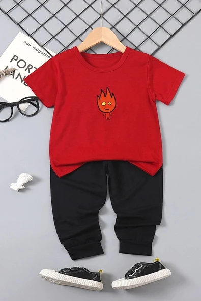 Summer Kids Ateş Avatar Alt - Üst Eşofman Takımı