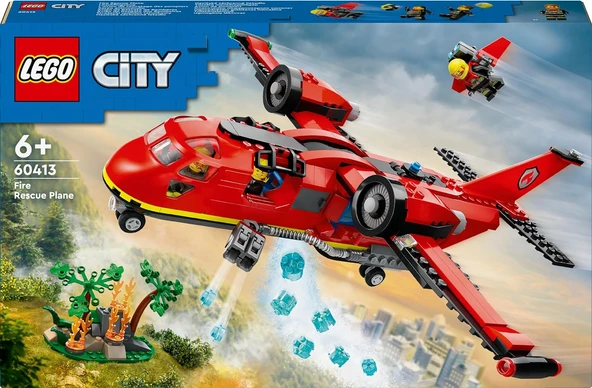 Lego City İtfaiye Kurtarma Uçağı 60413-6 Yaş Ve Üzeri Çocuklar Için İtfaiyeci Minifigürü İçeren Yara - Resim 3