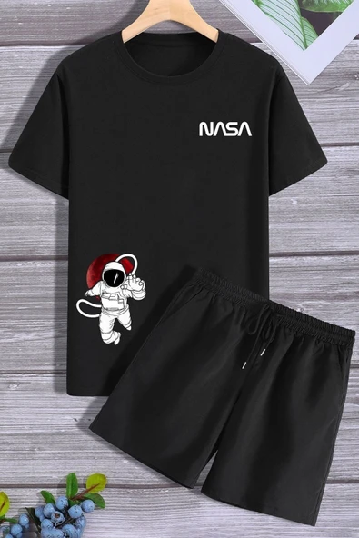 Nasa Şort T-shirt Eşofman Takımı