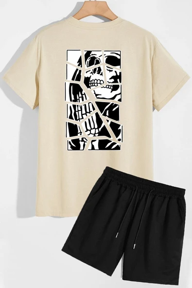 Anime Şort T-shirt Eşofman Takımı - Resim 4