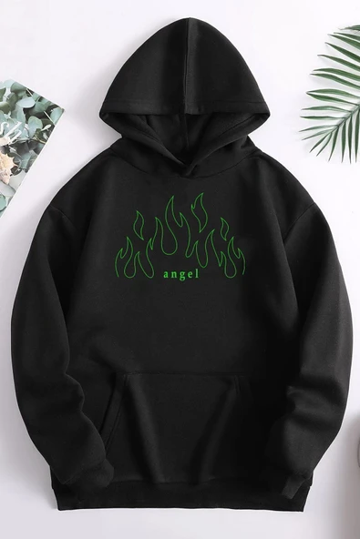 Green Angel Fire Sweatshirt - Resim 10
