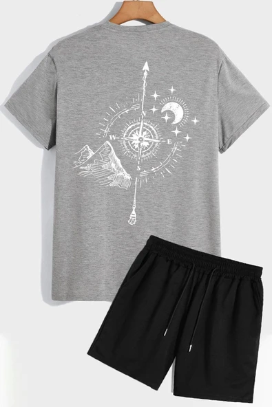 Pusula Şort T-shirt Eşofman Takımı - Resim 5