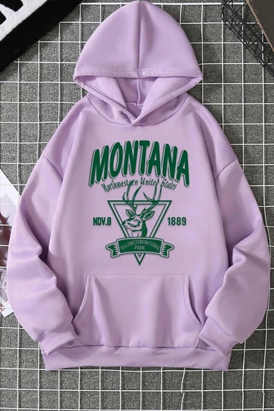 Montana Baskılı Sweatshirt