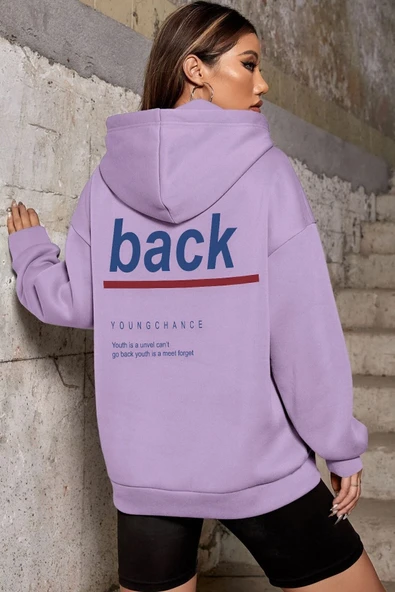 Back Sırt Baskılı Sweatshirt - 4