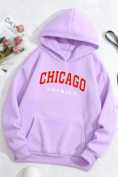 Chiago Baskılı Sweatshirt ürün görseli