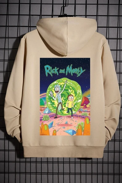 Rick And Morty Baskılı Sweatshirt