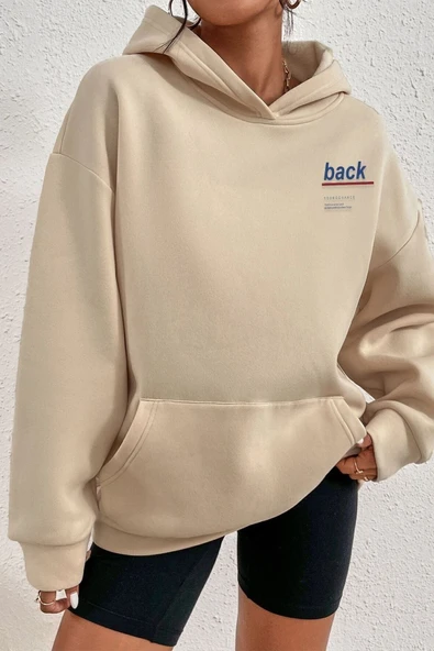 Back Sırt Baskılı Sweatshirt - 2