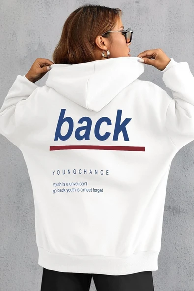 Back Sırt Baskılı Sweatshirt - 7
