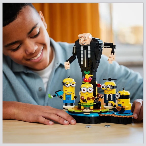 Lego Despicable Me 4 Yapım Parçalarından Gru Ve Minyonlar 75582 9 Yaş Ve Üzeri Çocuklar İçin Yaratıc - Resim 6