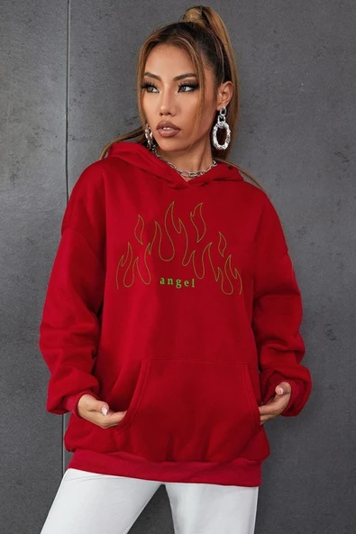 Green Angel Fire Sweatshirt - Resim 8