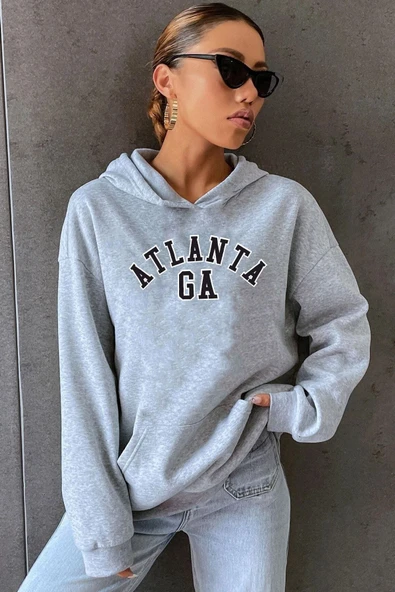 Atlanta Baskılı Sweatshirt - Resim 7