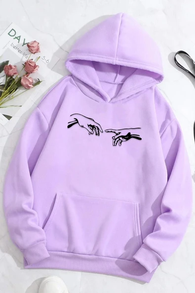 Michelangelo Baskılı Sweatshirt