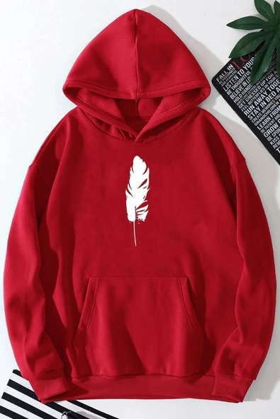 Tüy Baskılı Sweatshirt - Resim 10