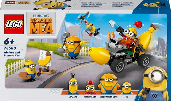 Lego Despicable Me 4 Minyonlar Ve Muz Araba 75580 6 Yaş Ve Üzeri Çocuklar İçin Filmden Esinlenen Yar - Resim 3