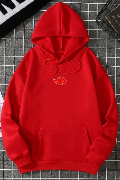 Ninja Akatsuki Sırt Baskılı Sweatshirt - Resim 8
