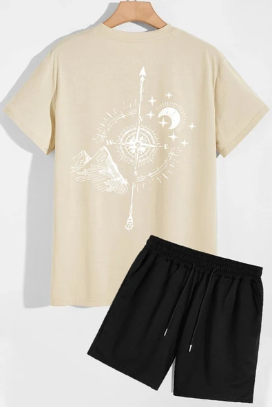 Pusula Şort T-shirt Eşofman Takımı