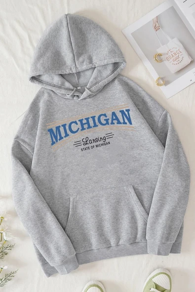Michigan Tasarım Sweatshirt - Resim 7