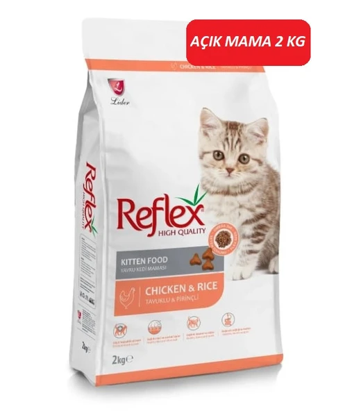 Reflex Tavuklu ve Pirinçli Yavru Kedi Maması 2 KG